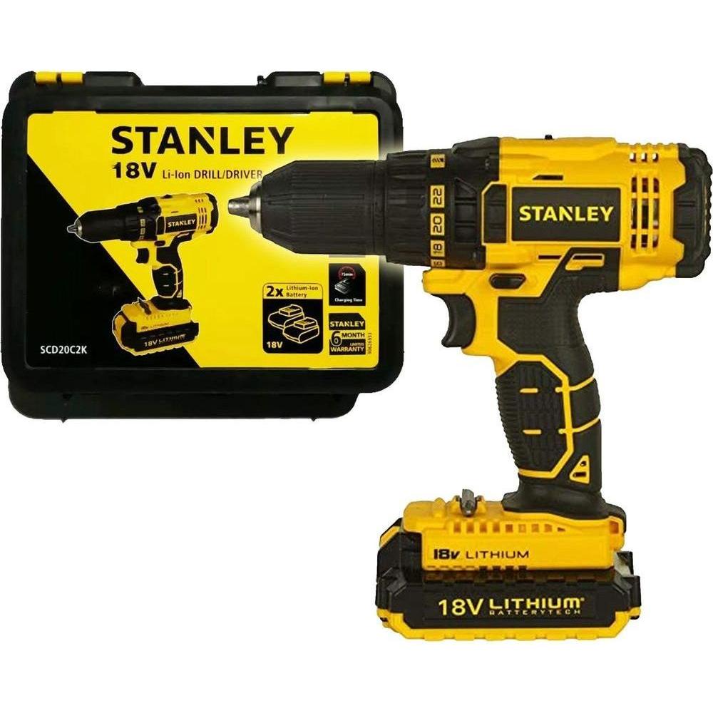 Stanley SCD20C2K 18V-20V Max Cordless Drill / Driver 13mm - KHM Megatools Corp. Stanley SCD20C2K 18V-20V Max Cordless Drill / Driver 13mm - KHM Megatools Corp.